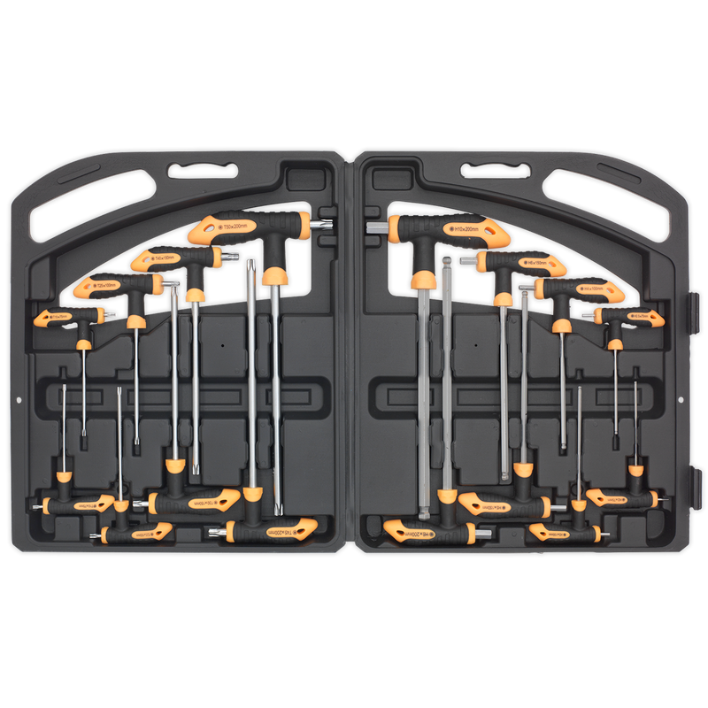 Sealey S0916 16pc T-Handle TRX-Star* & Hex Key Set