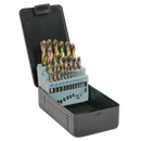 Sealey S0938 25pc HSS Edge Ground Drill Bit Set - DIN 338
