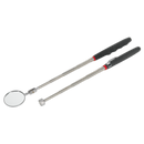 Sealey S0940 2pc Telescopic Magnetic Pick-Up Tool & Inspection Mirror Set