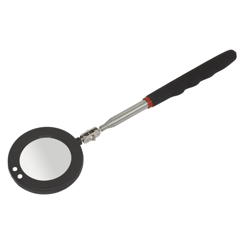 Sealey S0947 75mm Telescopic Inspection Mirror with LED Light