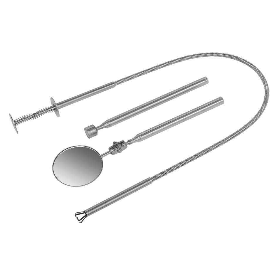 Sealey S0949 3pc Magnetic Pick-Up, Flexible Claw & Inspection Tool Set