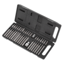 Sealey S0982 40pc 3/8" & 1/2"Sq Drive TRX-Star*/Hex/Spline Bit Set