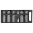 Sealey S0982 40pc 3/8" & 1/2"Sq Drive TRX-Star*/Hex/Spline Bit Set