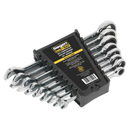 Sealey S0984 8pc Combination Ratchet Spanner Set - Imperial
