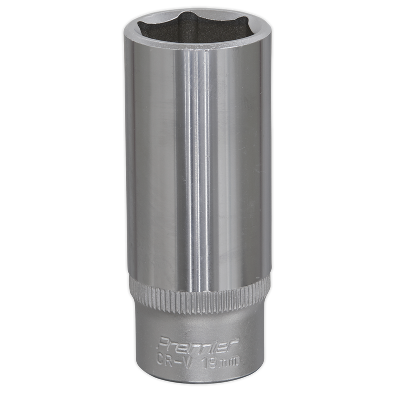 Sealey S3819D 19mm 3/8"Sq Drive Deep WallDrive‚Äö√†√∂‚àö√°¬¨¬®‚àö√ú Socket