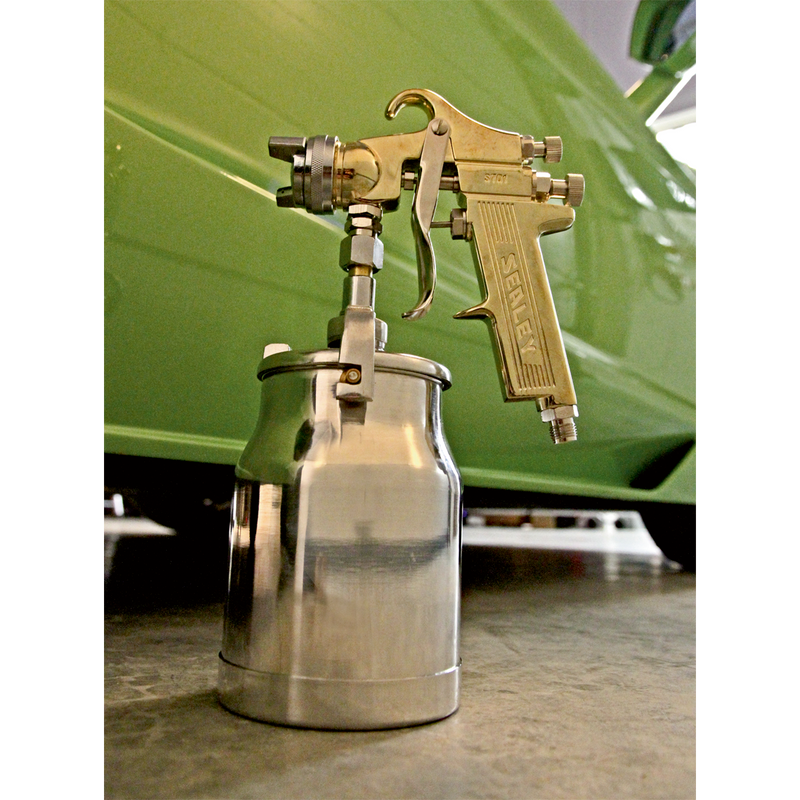 Sealey S701 Workshop Gold Series Suction Feed Spray Gun 1.8mm Set-Up