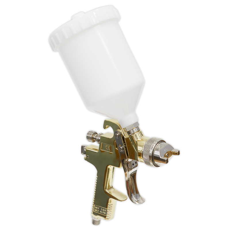 Sealey S701G Gold Series Gravity Feed Spray Gun 1.4mm Set-Up