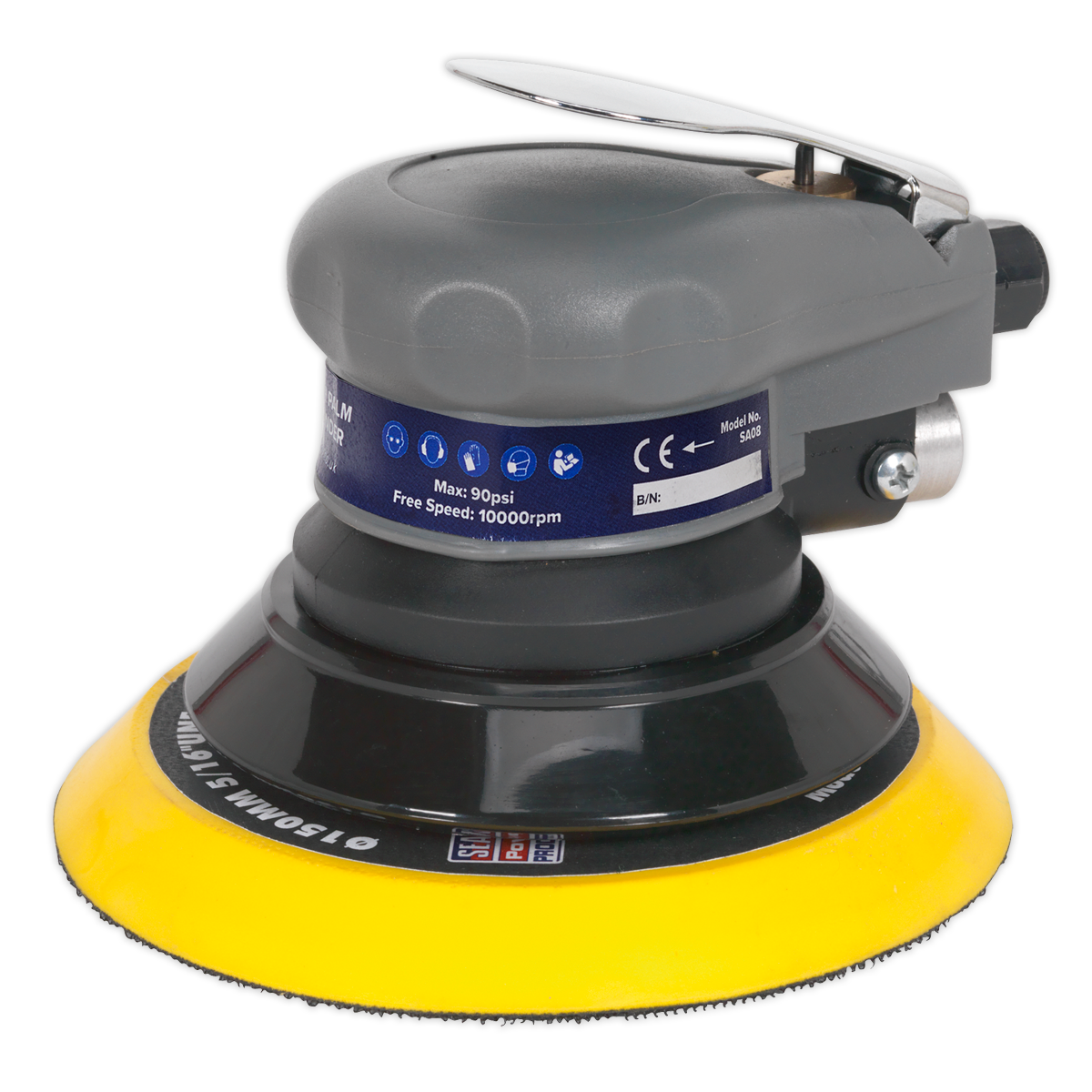Sealey SA08 150mm Air Palm Orbital Sander