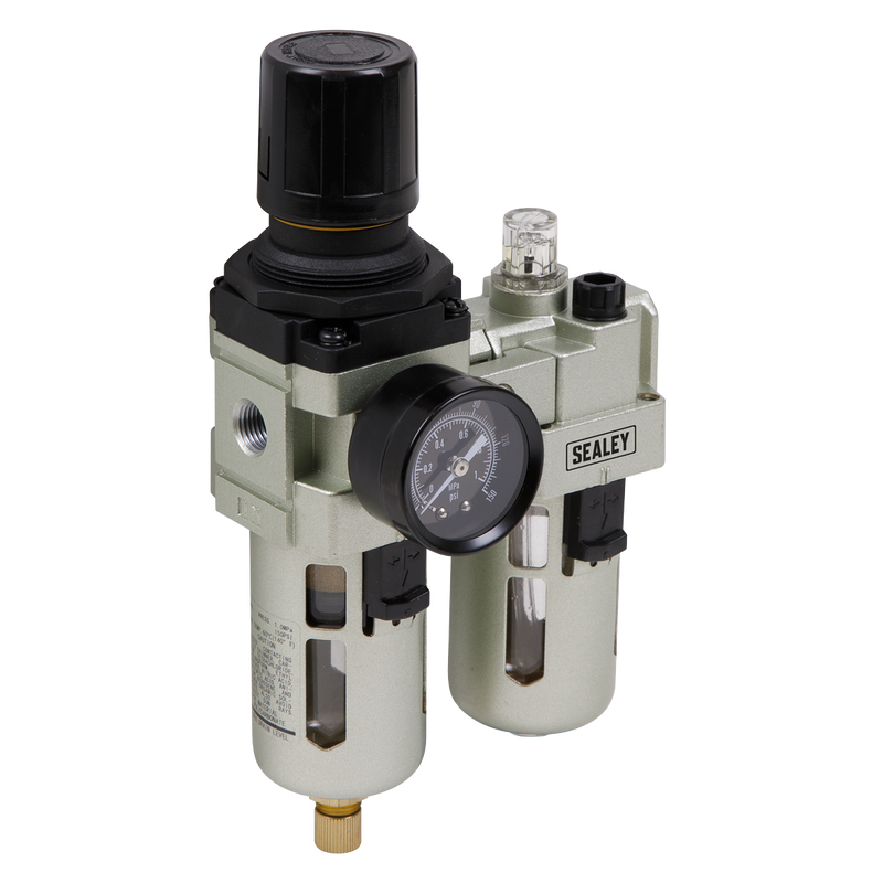 Sealey SA106 Air Filter/Regulator/Lubricator Max Airflow 60cfm