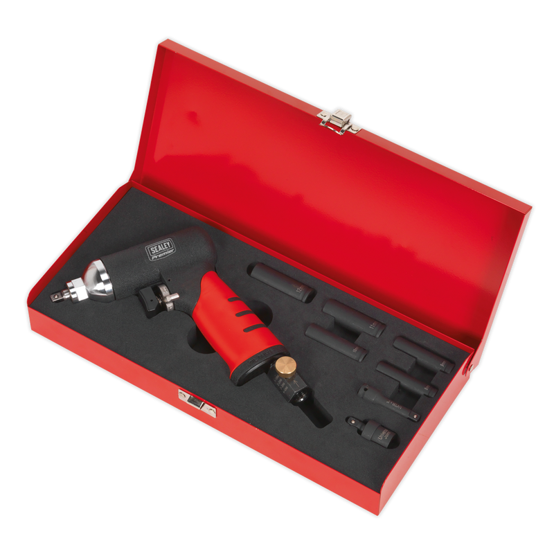 Sealey SA141 1/4"Sq Drive Air Impact Wrench Diesel Glow Plug Kit