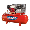 Sealey SA1565 150L Belt Drive Air Compressor with Petrol Engine 6.5hp