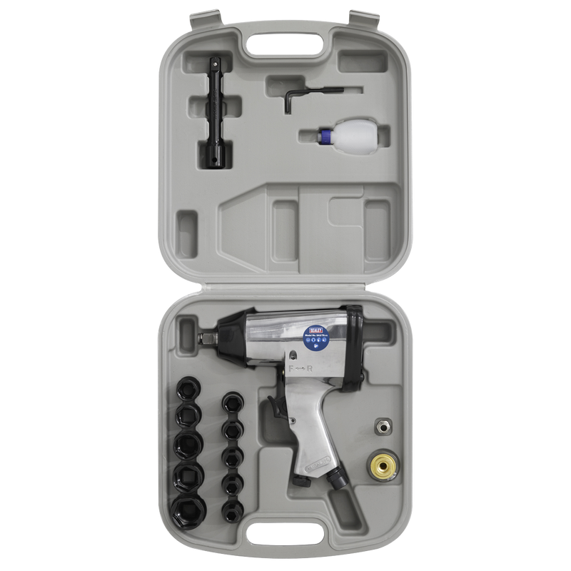 Sealey SA2/TS 1/2"Sq Drive Air Impact Wrench Kit with Sockets