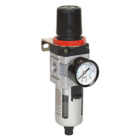 Sealey SA2001/FR Workshop Air Filter/Regulator with Gauge