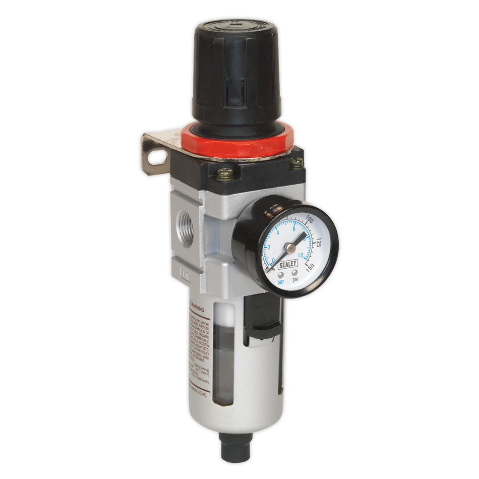 Sealey SA2001/FR Workshop Air Filter/Regulator with Gauge