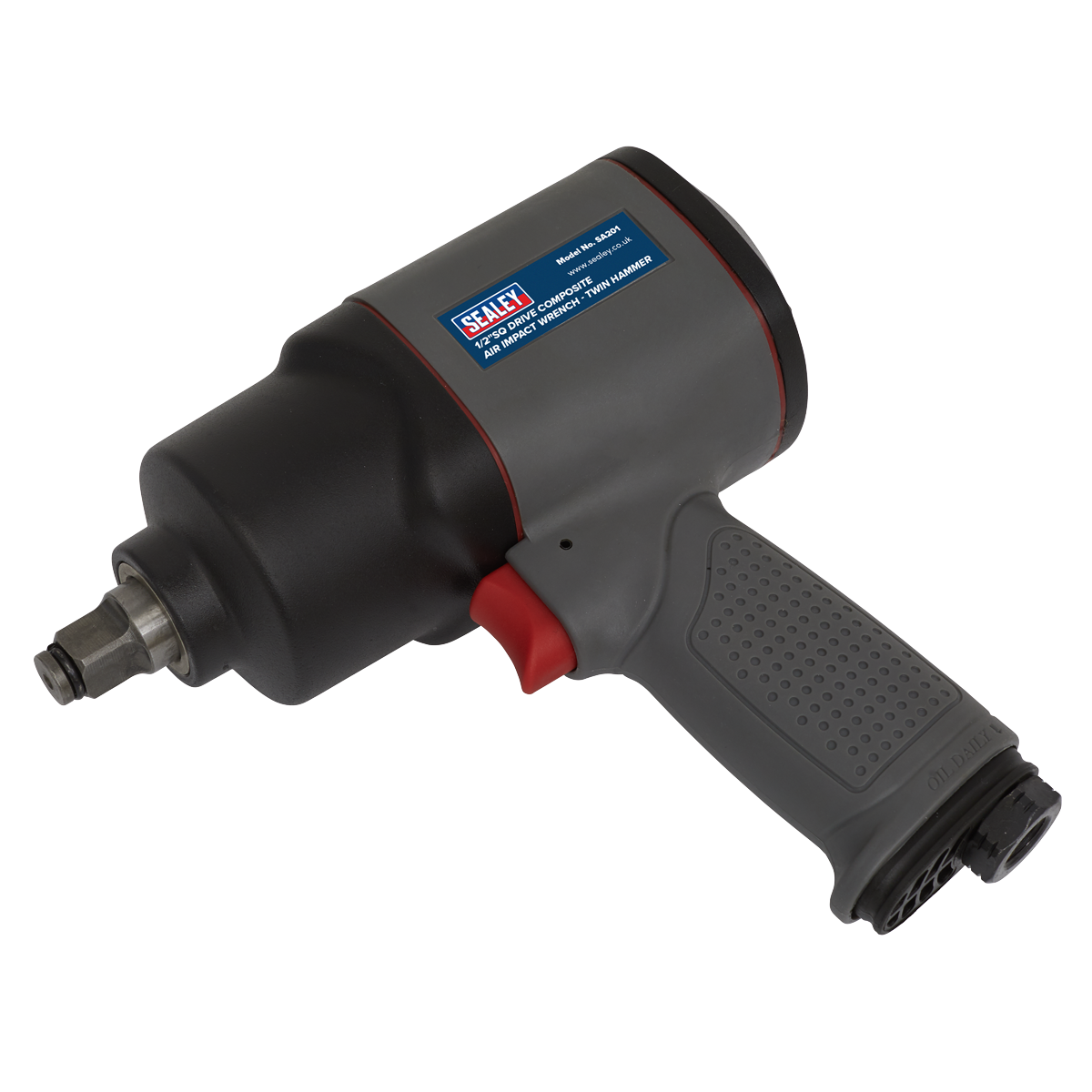 Sealey SA201 1/2"Sq Drive Composite Air Impact Wrench - Twin Hammer