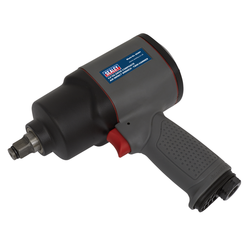 Sealey SA201 1/2"Sq Drive Composite Air Impact Wrench - Twin Hammer