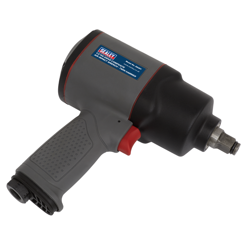 Sealey SA201 1/2"Sq Drive Composite Air Impact Wrench - Twin Hammer