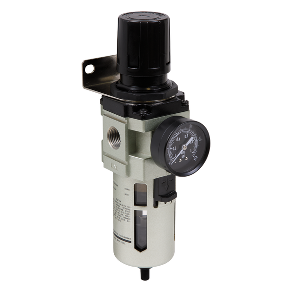 Sealey SA206FRAD Air Filter/Regulator Auto Drain Max Airflow 140cfm