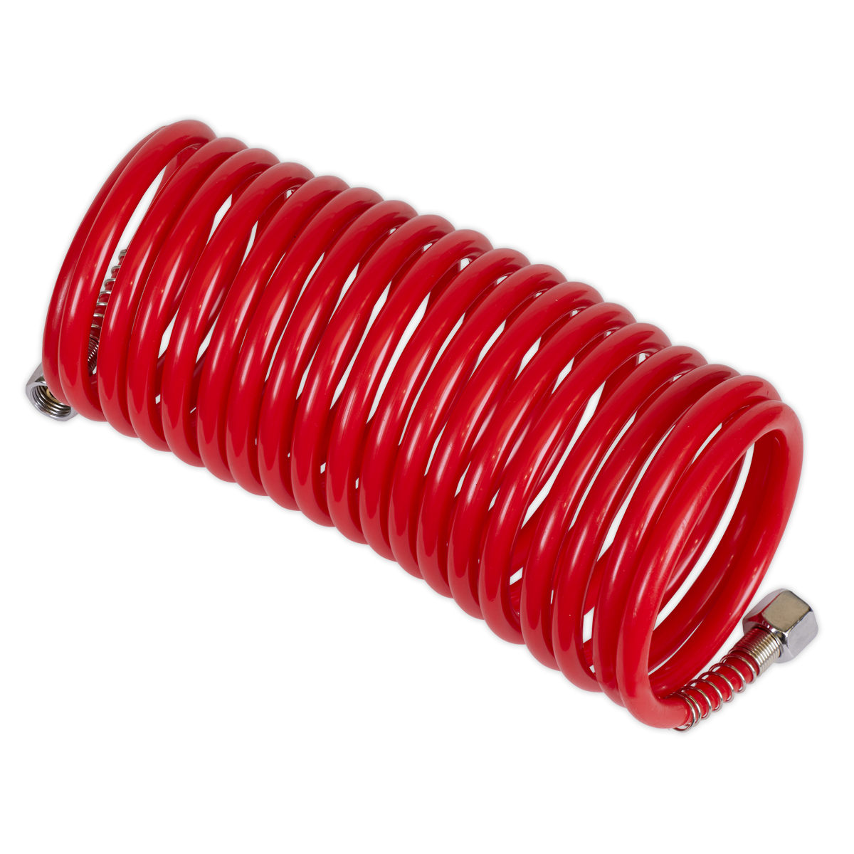 Sealey SA335 5m x 5mm PE Coiled Air Hose with 1/4"BSP Unions