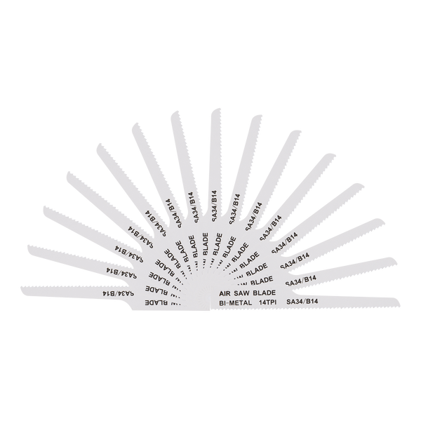 Sealey SA34/B1415 14tpi Air Saw Blade - Pack of 15