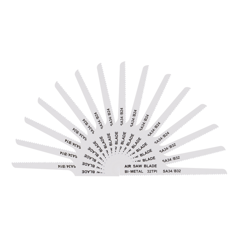 Sealey SA34MIX Mixed Air Saw Blades - Pack of 15