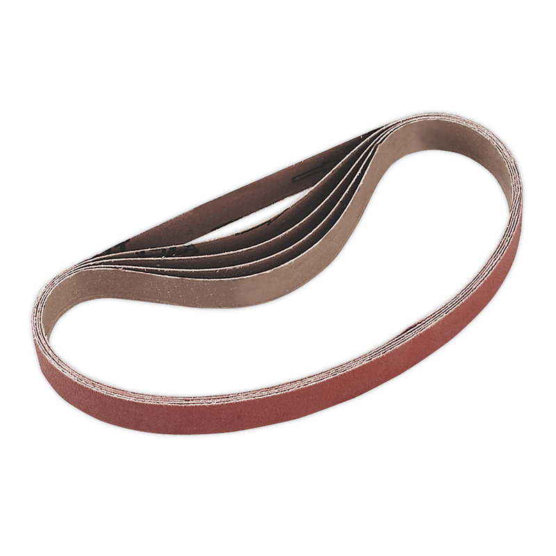 Sealey SA355/B100G 100Grit Sanding Belt 20 x 520mm - Pack of 5