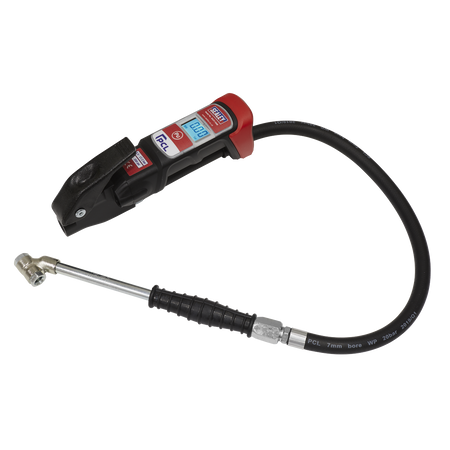 Sealey SA37/96B Premier Anodised Digital Tyre Inflator with Twin Push-On Connector