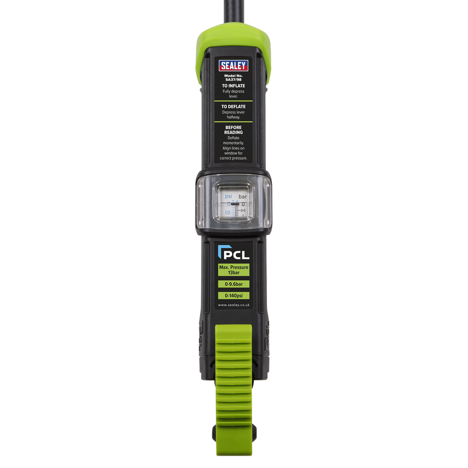 Sealey SA37/98 Clip-On Connector Tyre Inflator Airlite Eco
