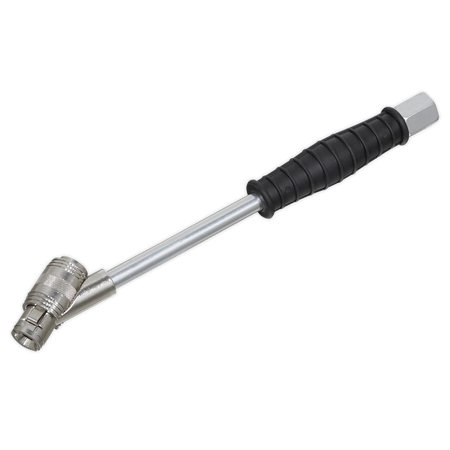 Sealey SA37/C/CLIP Connector Twin Clip-On Type for Tyre Inflators 1/4"BSP Fitting