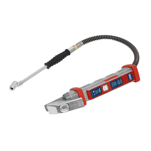 Sealey SA371 Tyre Inflator with 0.5m Hose & Twin Push-On Connector