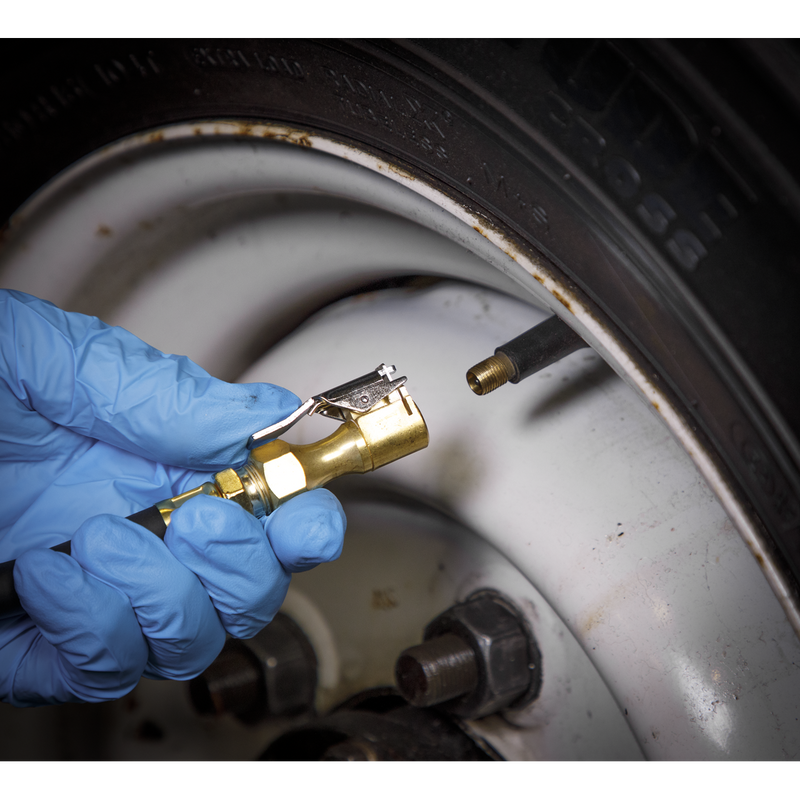 Sealey SA399 Tyre Inflator with Clip-On Connector