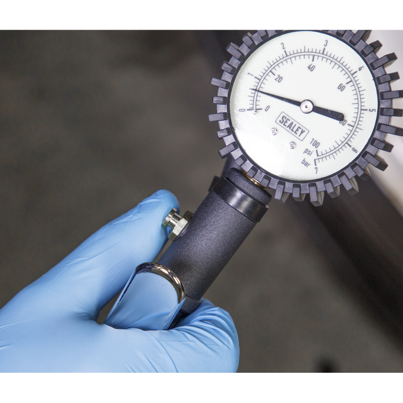 Sealey SA399 Tyre Inflator with Clip-On Connector