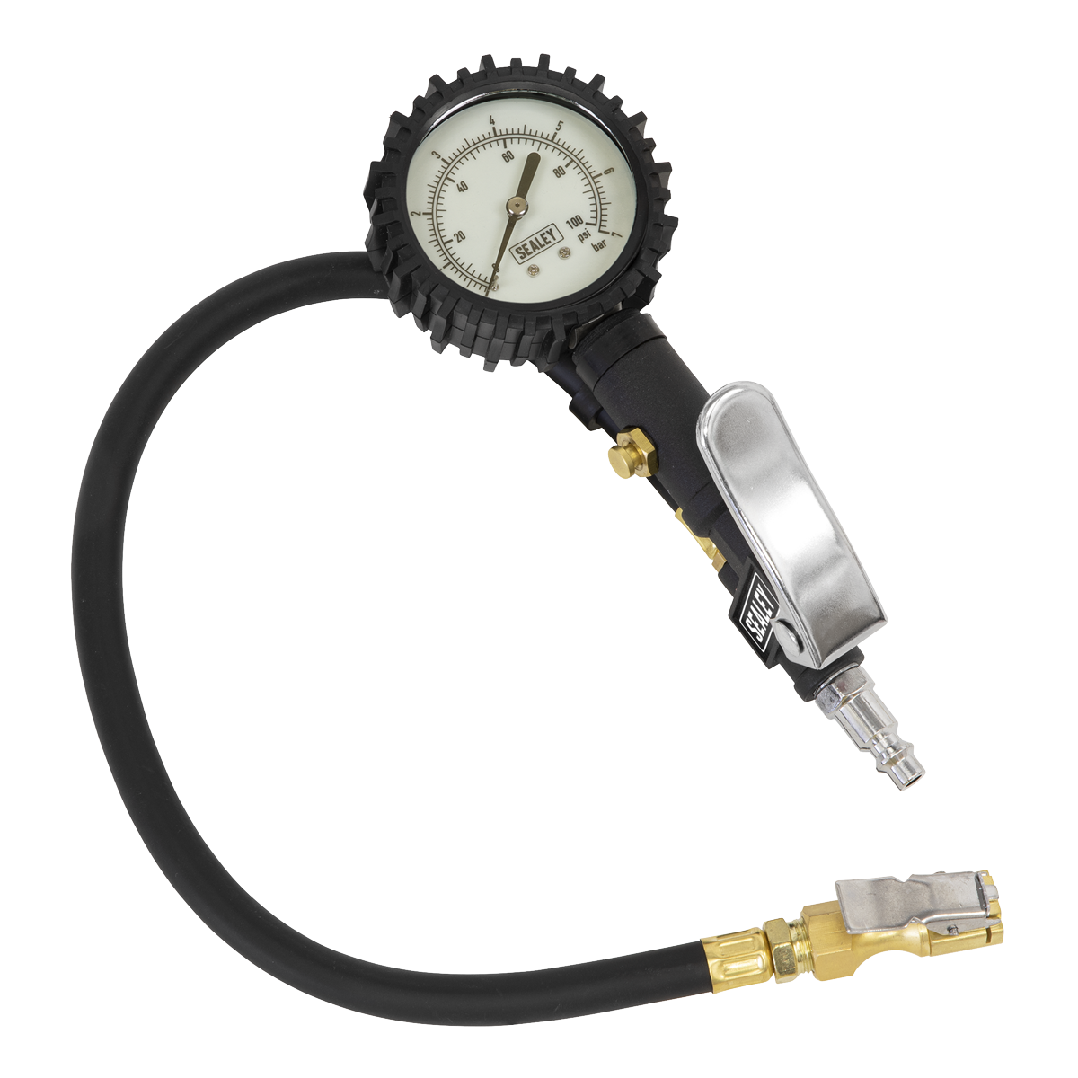 Sealey SA399 Tyre Inflator with Clip-On Connector