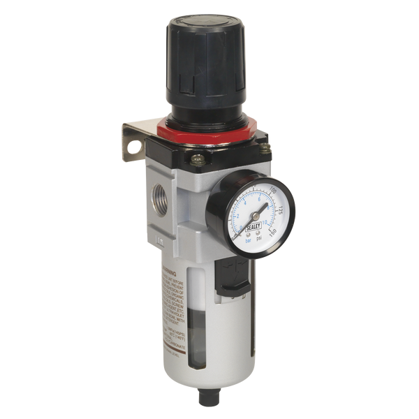 Sealey SA4001FR High Flow Air Filter/Regulator with Gauge
