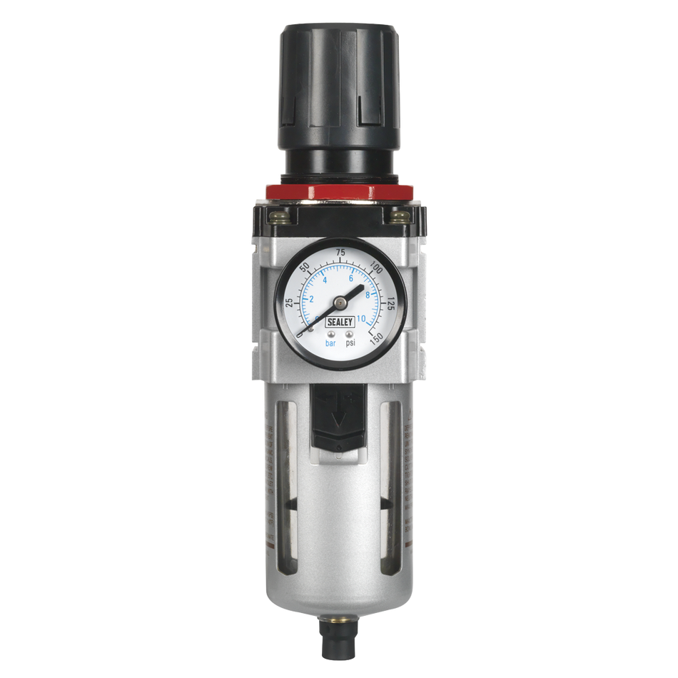 Sealey SA4001FR High Flow Air Filter/Regulator with Gauge