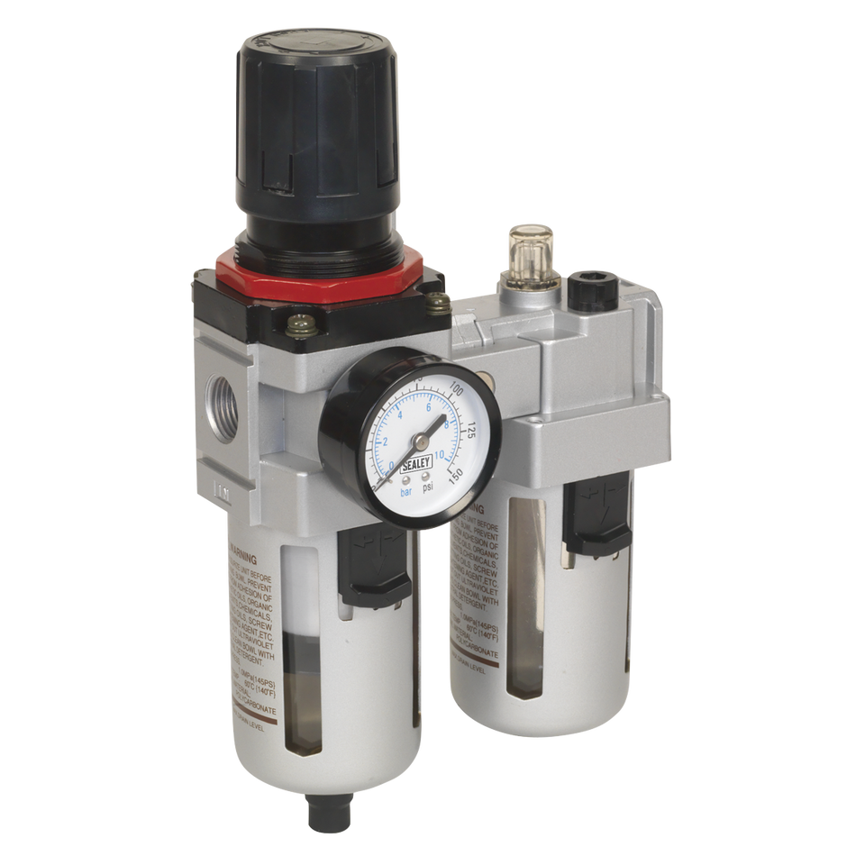 Sealey SA4001 High Flow Workshop Air Filter/Regulator/Lubricator