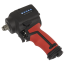 Sealey SA6002S 1/2"Sq Drive Stubby Air Impact Wrench - Twin Hammer