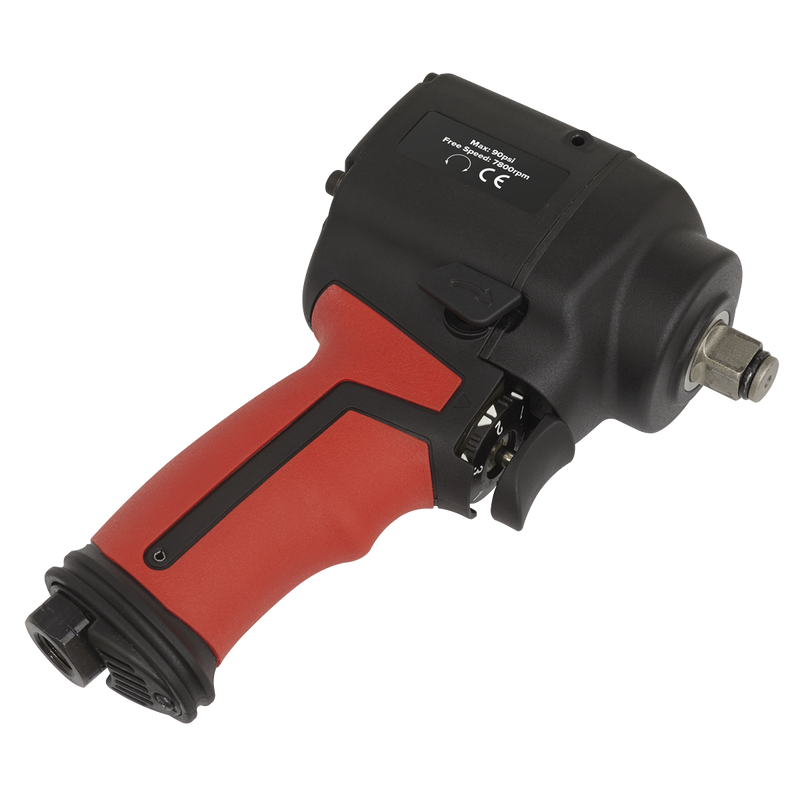 Sealey SA6002S 1/2"Sq Drive Stubby Air Impact Wrench - Twin Hammer