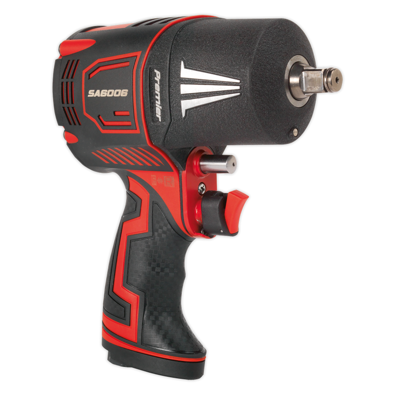 Sealey SA6006 1/2"Sq Drive Composite Air Impact Wrench - Twin Hammer