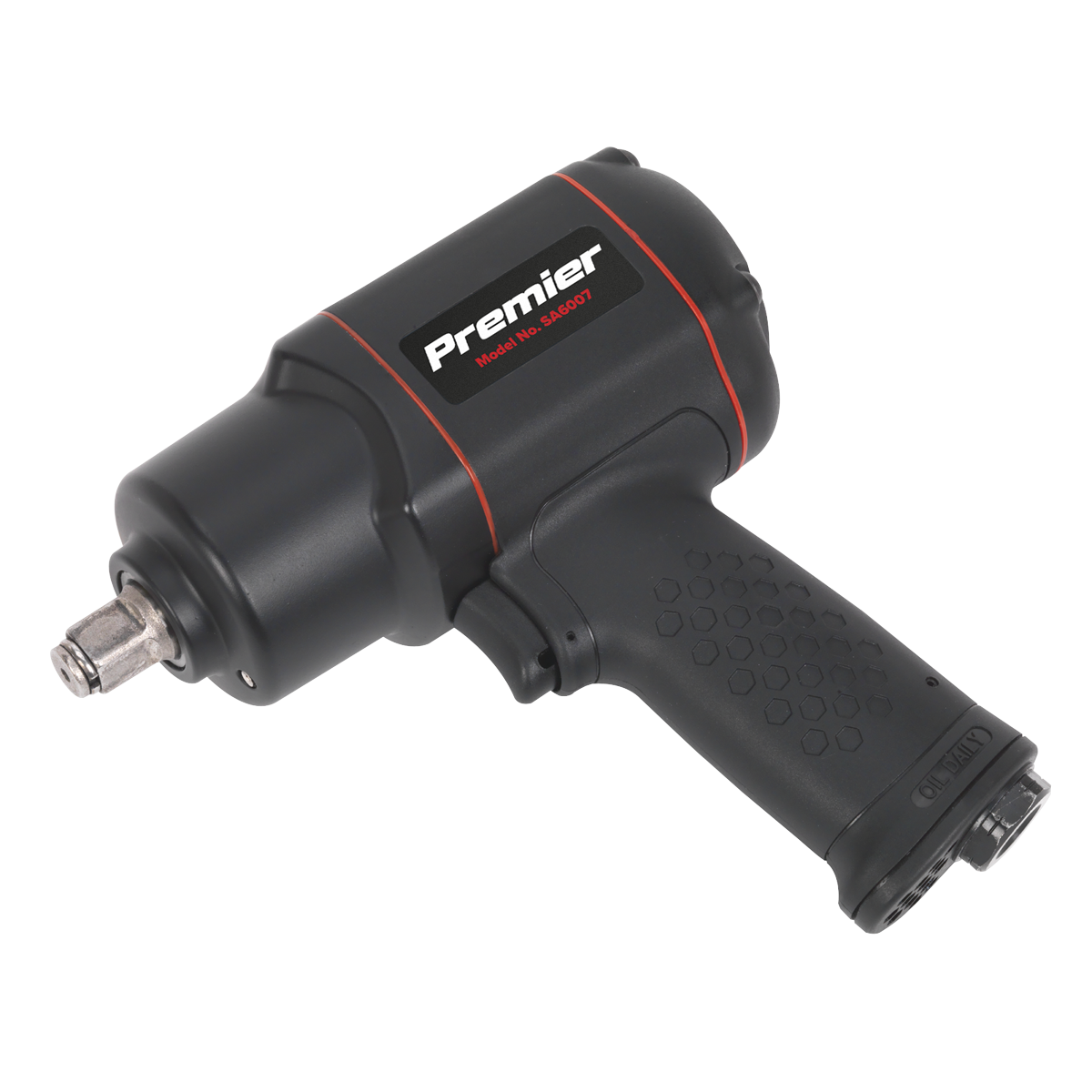 Sealey SA6007 1/2"Sq Drive Composite Air Impact Wrench - Twin Hammer