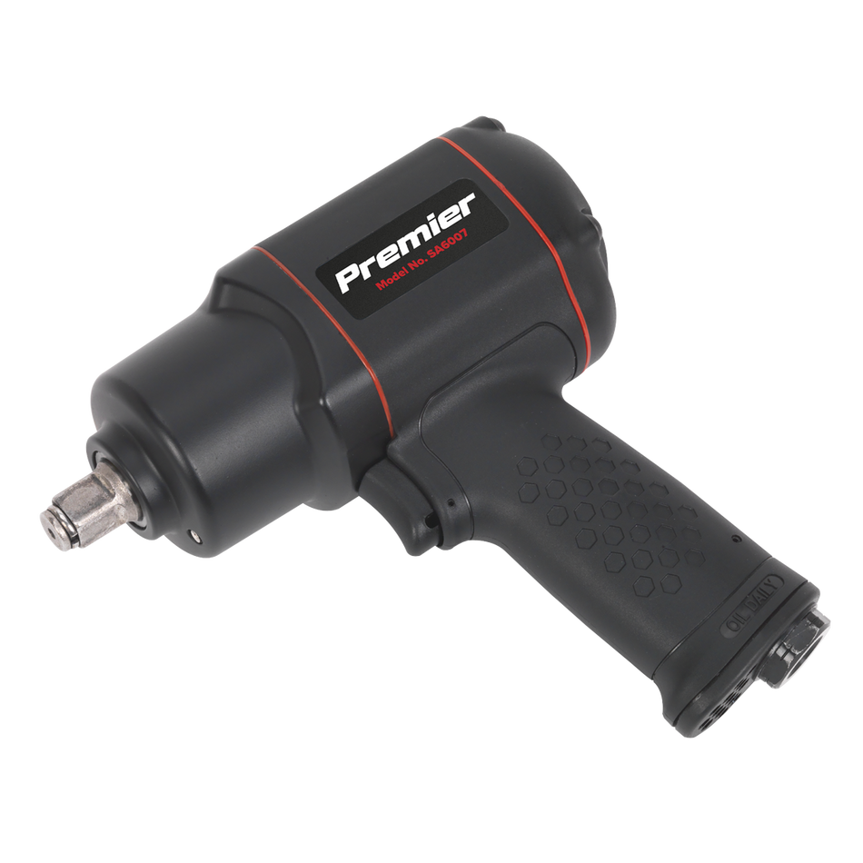 Sealey SA6007 1/2"Sq Drive Composite Air Impact Wrench - Twin Hammer