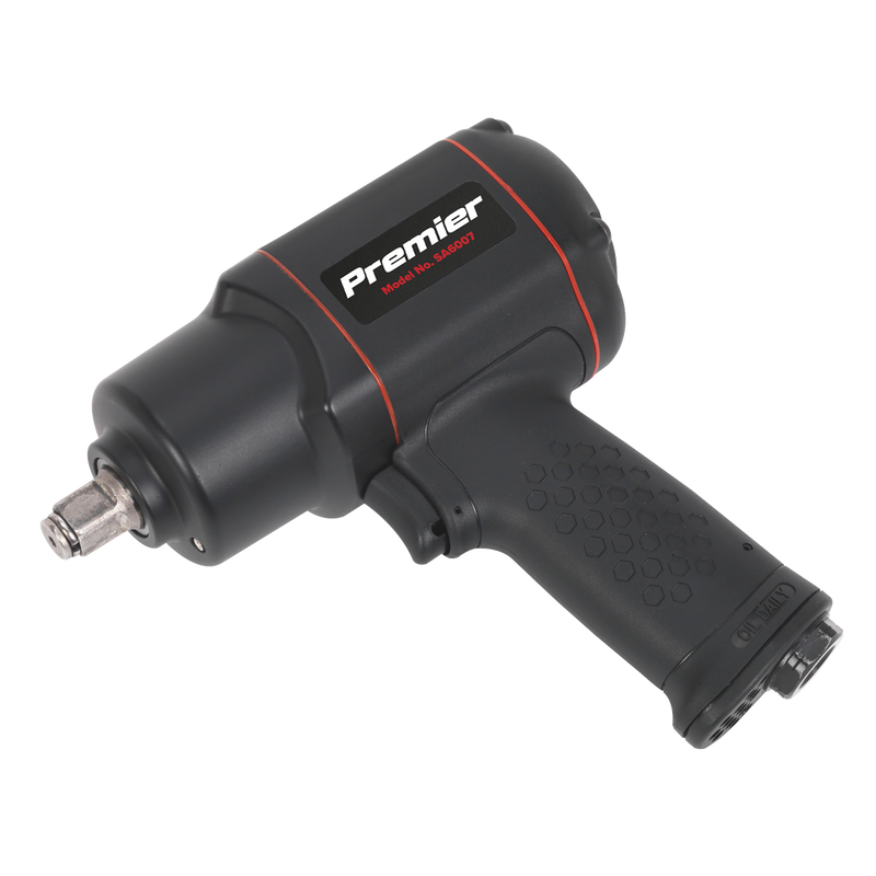 Sealey SA6007 1/2"Sq Drive Composite Air Impact Wrench - Twin Hammer