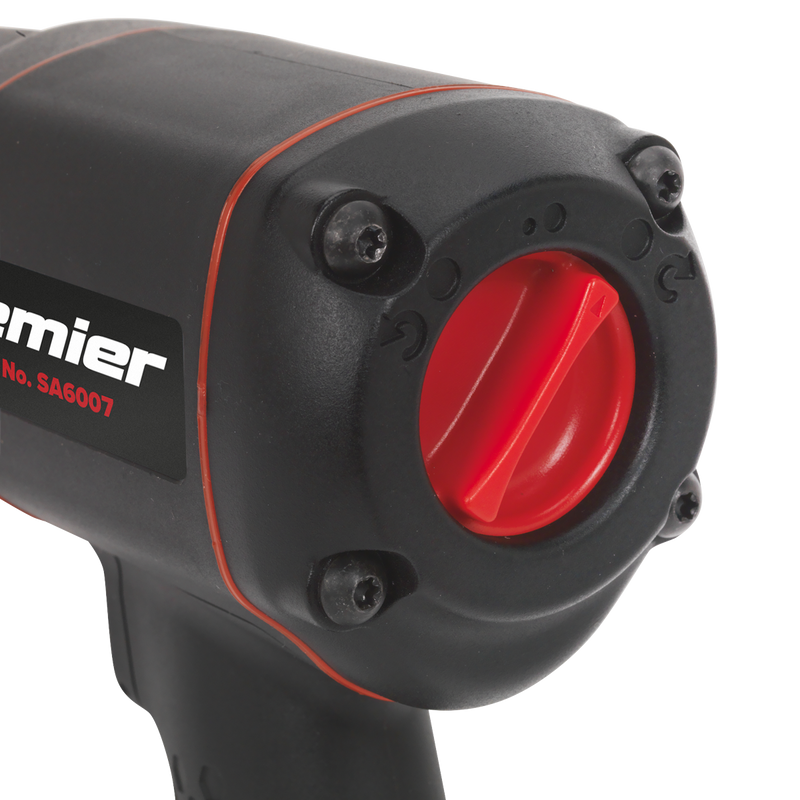 Sealey SA6007 1/2"Sq Drive Composite Air Impact Wrench - Twin Hammer