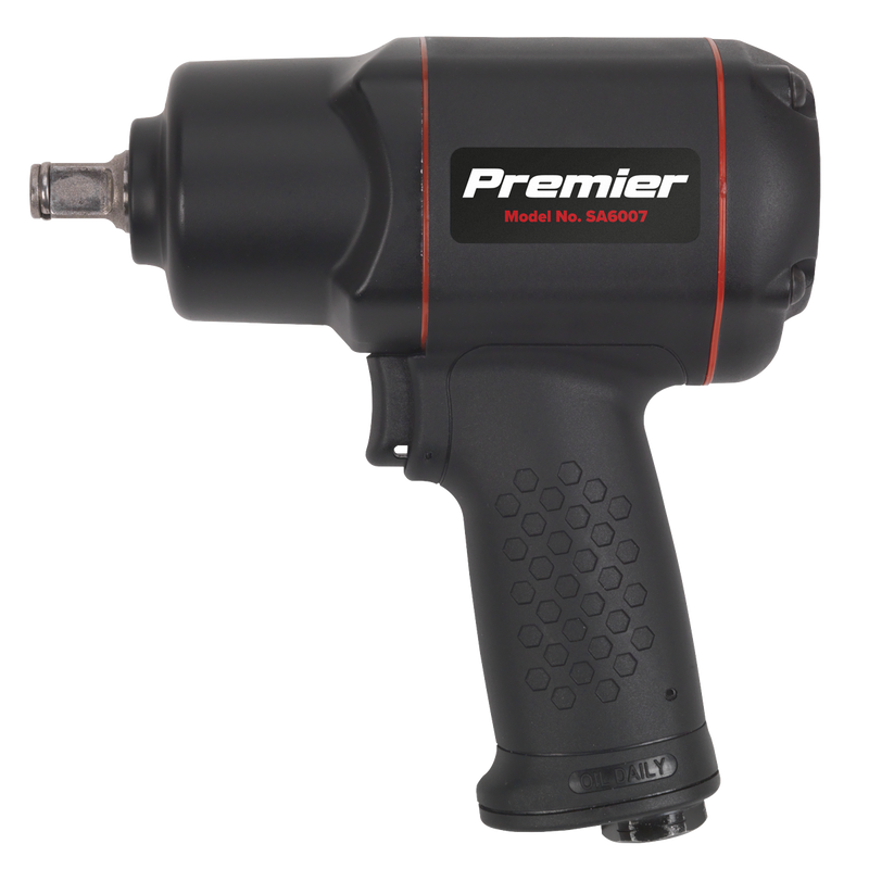Sealey SA6007 1/2"Sq Drive Composite Air Impact Wrench - Twin Hammer