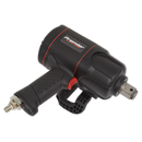 Sealey SA6008 1"Sq Drive Composite Air Impact Wrench - Twin Hammer