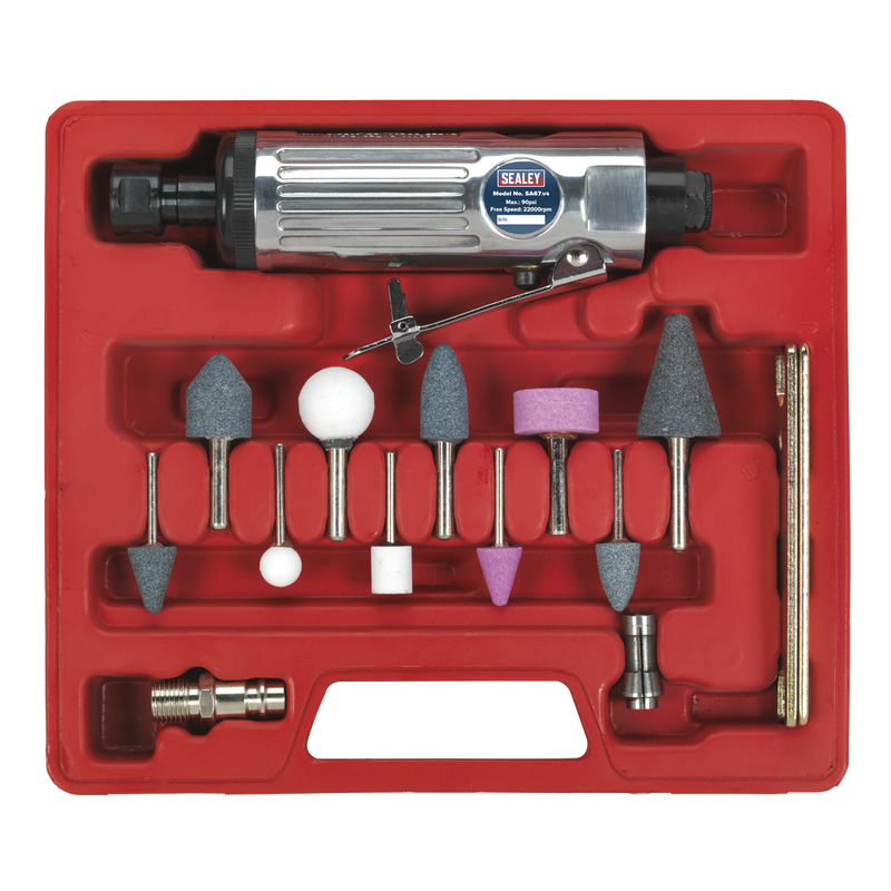 Sealey SA67 16pc Air Die Grinder Kit