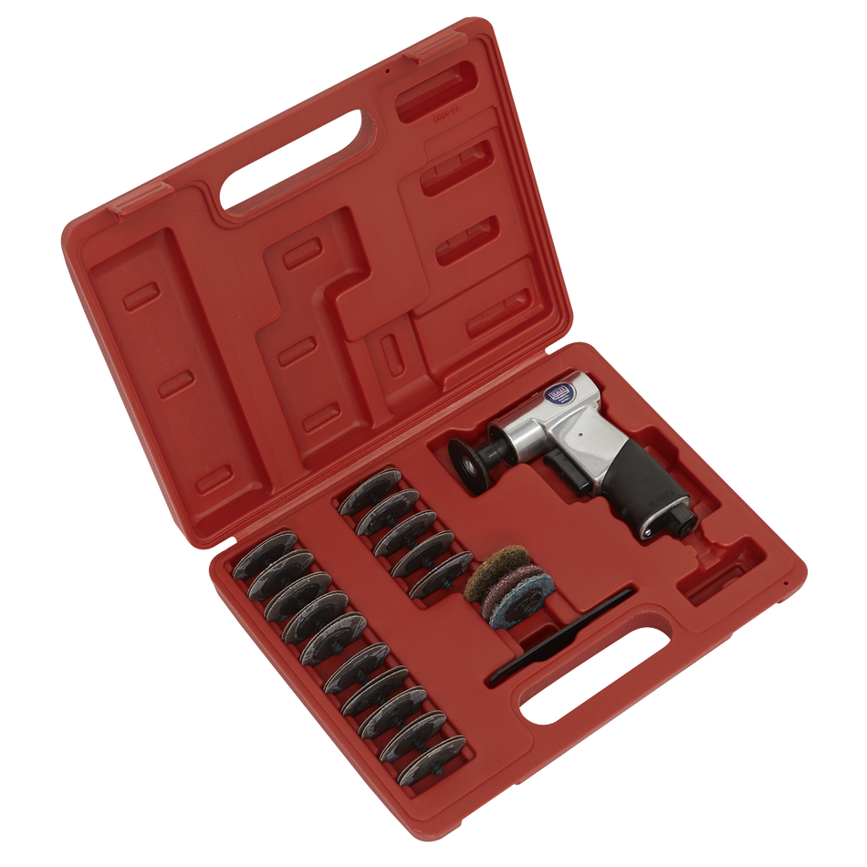 Sealey SA720 35pc 50mm Mini Air Sander Kit