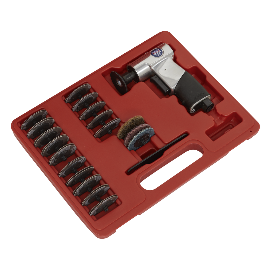 Sealey SA720 35pc 50mm Mini Air Sander Kit