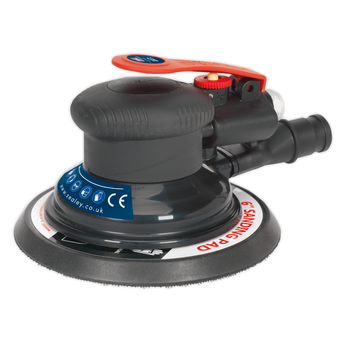 Sealey SA801 150mm Dust-Free Air Palm Orbital Sander