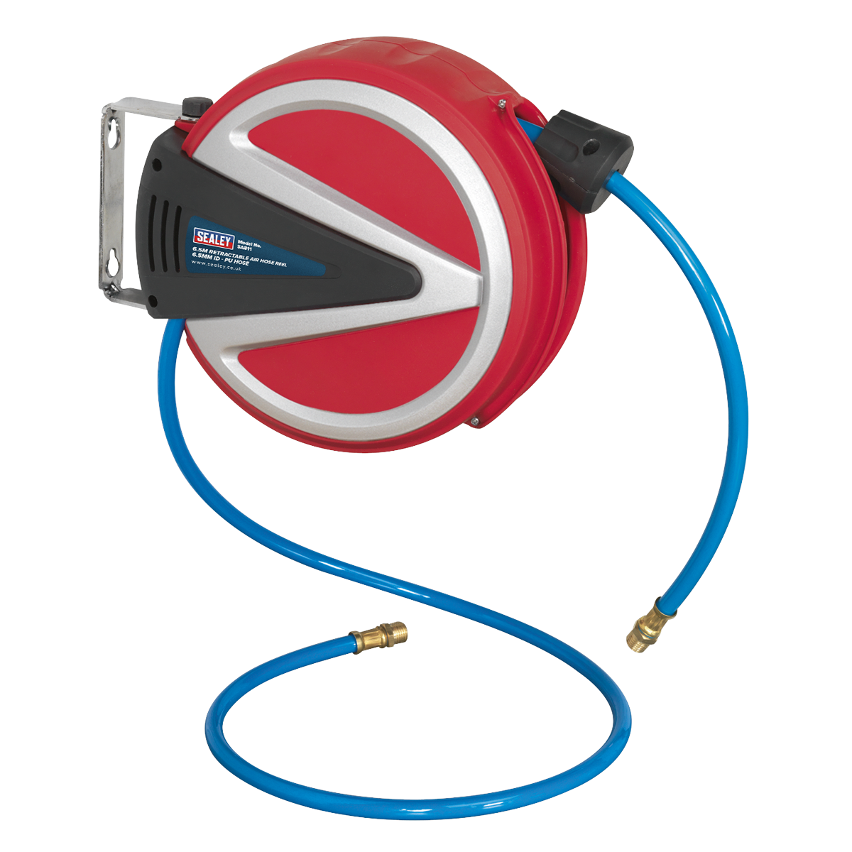 Sealey SA811 6.5m Retractable Air Hose Reel 6.5mm ID - PU Hose